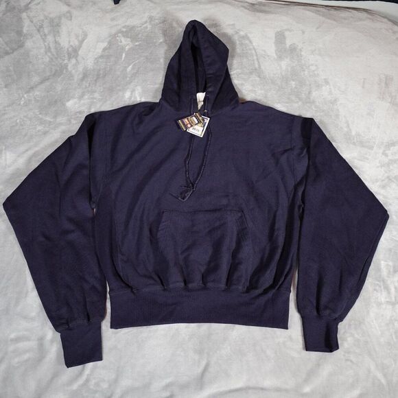 Steve & Barry's Other - Vintage Steve And Barrys Blank Hoodie Mens Large Baggy Sleeves Navy Y2K NWT